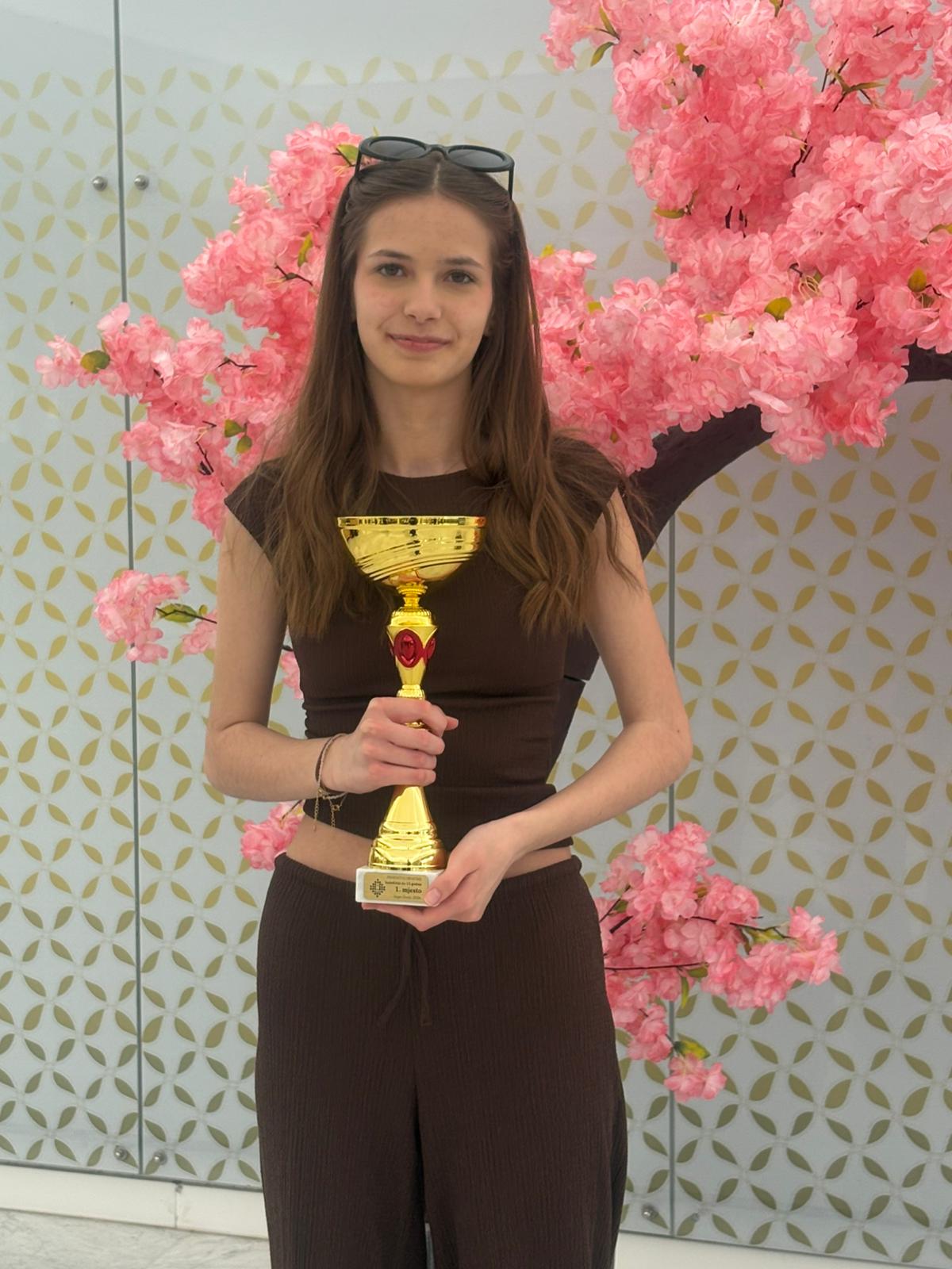  Matilda Vlajčević, kadetska prvakinja Hrvatske u standardnom šahu 